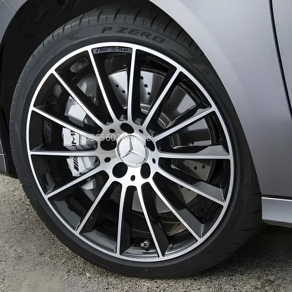 4PCS 75MM Car Wheel Center Hub Caps Tire Rim Covers Auto Accessories For Mercedes Benz CLA A180 W108 AMG CLK W201 W212 W213 W220
