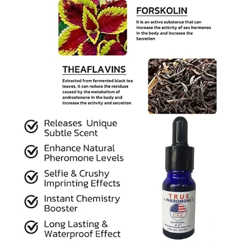 Perfume de feromonas fuerte para hombres, atrae las mujeres y aumentar la confianza, colonia de feromonas Sexy de larga duración para citas, noches, negocios