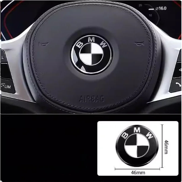 45mm Car Steering Wheel Badge Emblem Sticker Auto-Styling For BMW E36 E46 E53 E90 E60 E61 E93 E87 X1 X3 X5 X6 F30 F20 F10