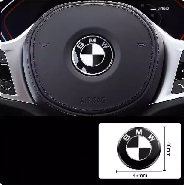 45mm Car Steering Wheel Badge Emblem Sticker Auto-Styling For BMW E36 E46 E53 E90 E60 E61 E93 E87 X1 X3 X5 X6 F30 F20 F10