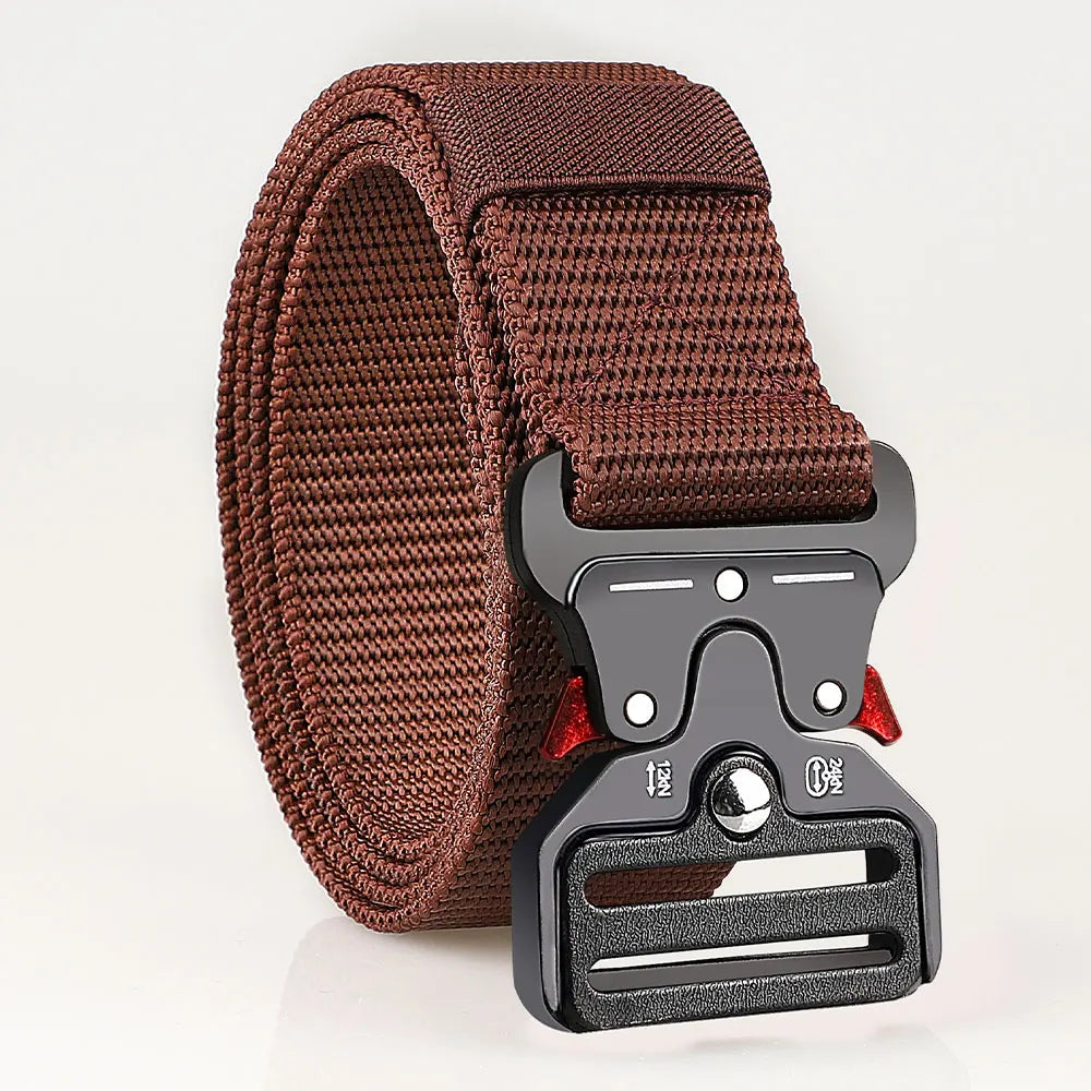 Cinturones tácticos versátiles para hombres: diseño duradero y ajustable, para entusiastas de los deportes al aire libre, par con pantalones vaqueros, para hombres y mujeres ﻿