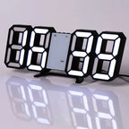 Reloj despertador Digital LED 3D de mesa, reloj de pared, tiempo/fecha/temperatura para el hogar, cocina, oficinas, decoración, relojes de jardín