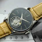Merkur 100% Tourbillon Watch Men's Natural Stone Dial Malachite Sapphire Watch For Men Mechanical Wristwatches Relogio Masculino