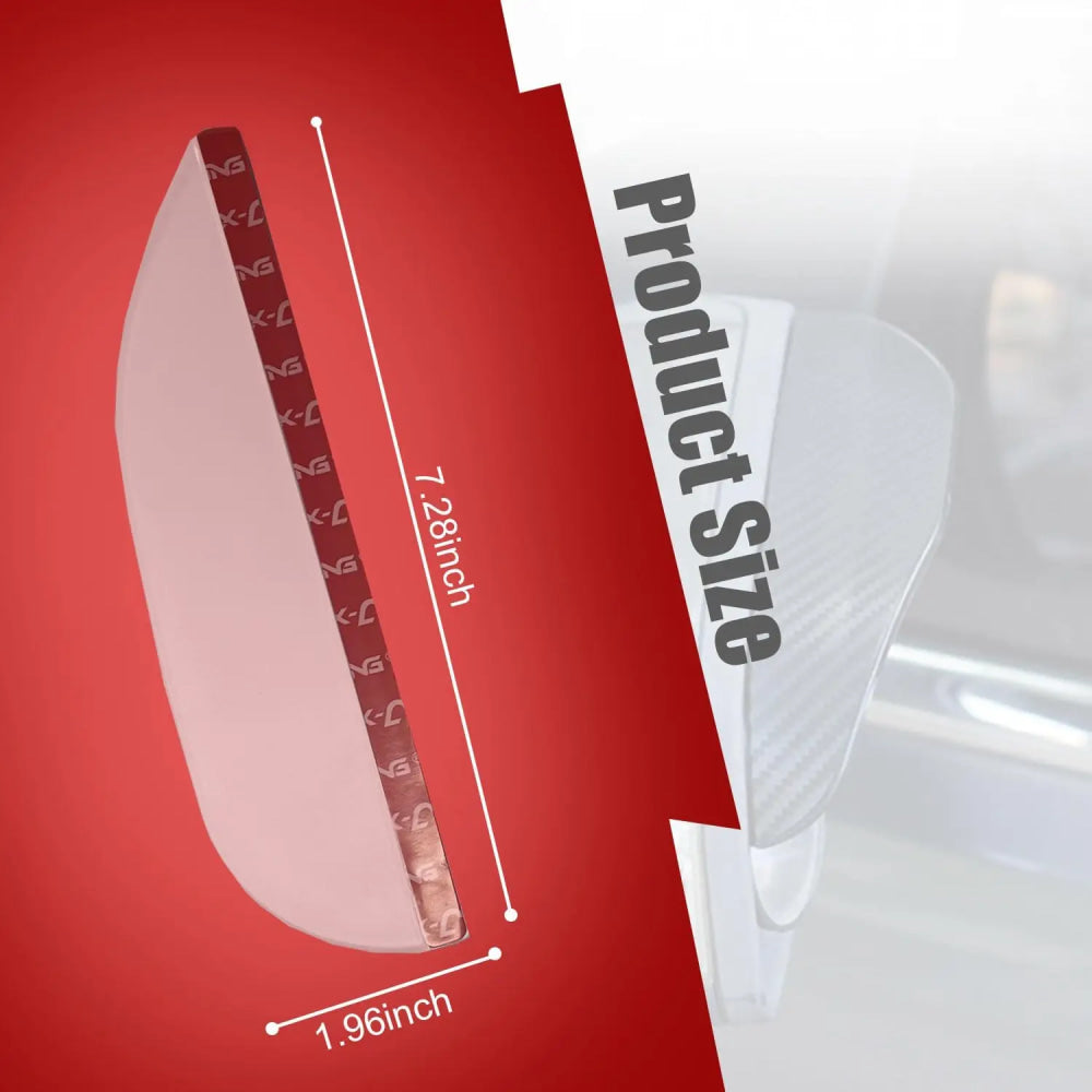 Protector de Lluvia Universal de Fibra de Carbono para Espejo Retrovisor de Coche, 2 Piezas, Cubiertas para Espejos Laterales, Deflectores de Cejas