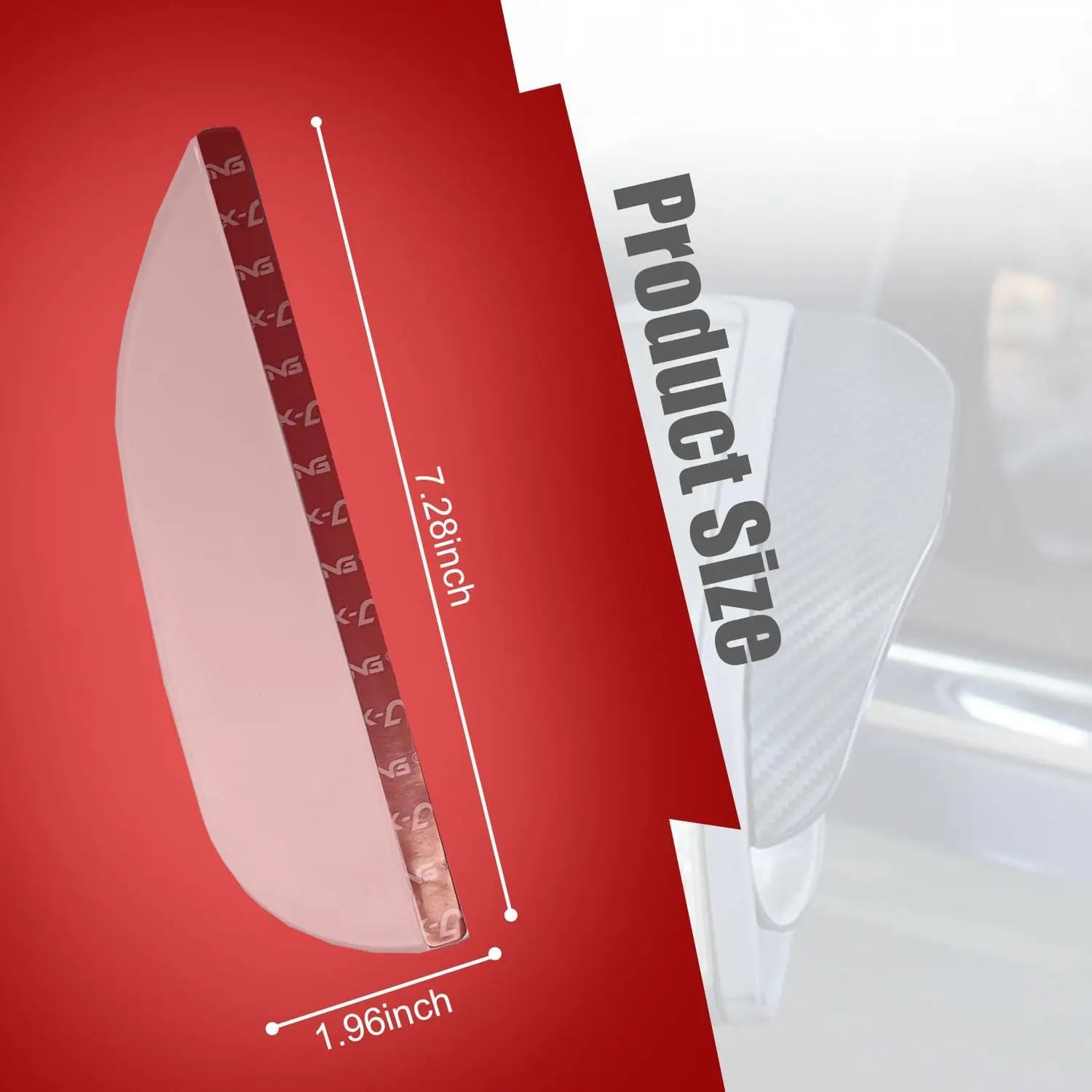 Protector de Lluvia Universal de Fibra de Carbono para Espejo Retrovisor de Coche, 2 Piezas, Cubiertas para Espejos Laterales, Deflectores de Cejas