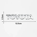 3D ABS Glossy Black Silver Letters Trunk Emblem Stickers Car Accessories Modified For Toyota camry chr corolla rav4 Car Sticker