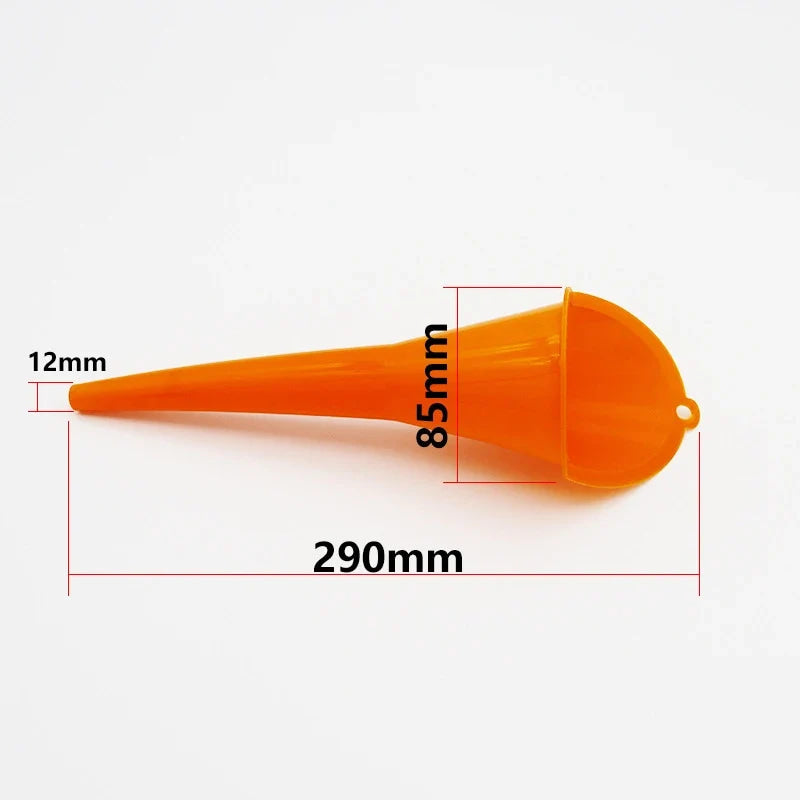 Embudo de vástago largo para coche, herramientas de llenado de combustible y aceite de gasolina, embudo de aceite de plástico antisalpicaduras, embudos de repostaje para motocicleta y coche, accesorios
