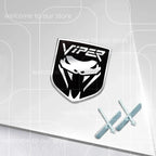 3D VIPER Car Sticker Front Grille Zinc Alloy Emblem For Charger Journey Durango Caliber Body Accessories Rear Trunk Badge Decal