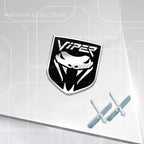 3D VIPER Car Sticker Front Grille Zinc Alloy Emblem For Charger Journey Durango Caliber Body Accessories Rear Trunk Badge Decal