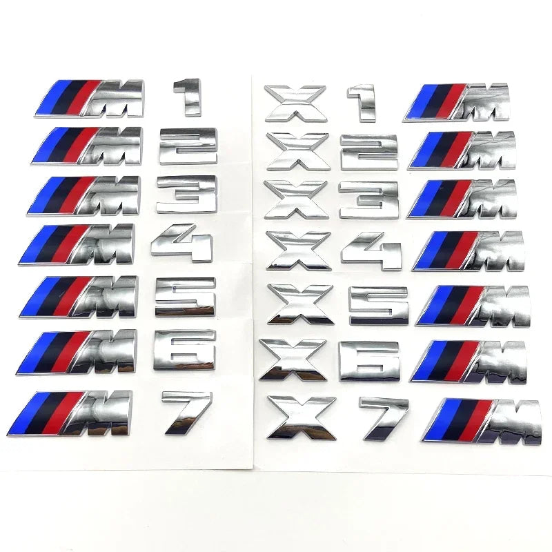 3D Rear Trunk Emblem Badge Logo Car Sticker BMW E46 E60 E64 F10 F20 F30 F06 F12 F13 E90 E92 E93 F80 F82 F87 M1 M2 M3 M4 M5 M6 M7