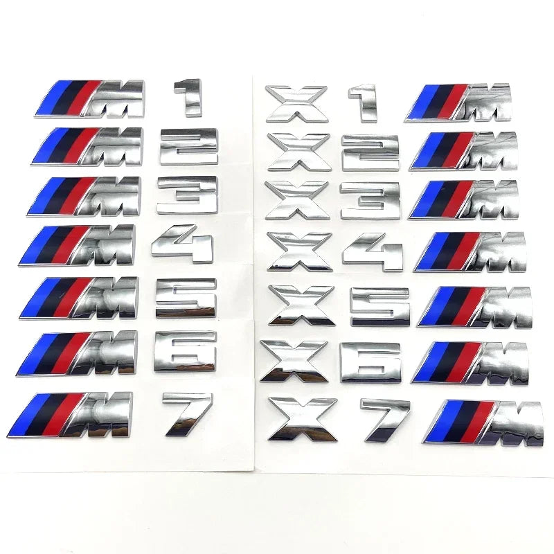 3D Rear Trunk Emblem Badge Logo Car Sticker BMW E46 E60 E64 F10 F20 F30 F06 F12 F13 E90 E92 E93 F80 F82 F87 M1 M2 M3 M4 M5 M6 M7