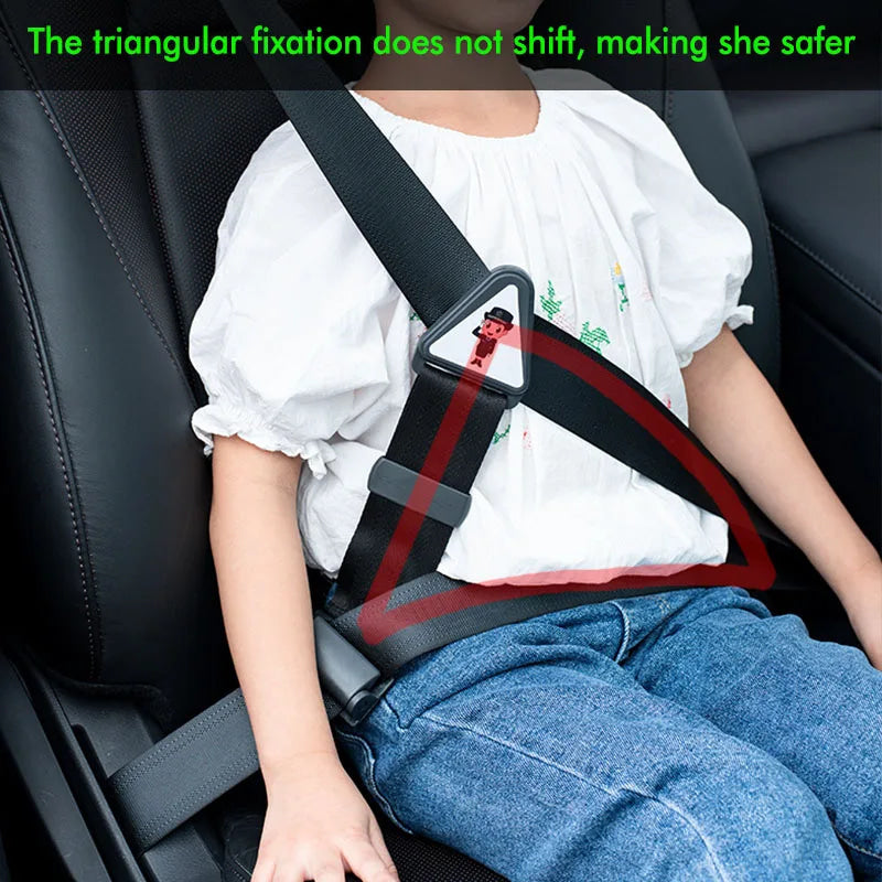Car Child Safety Belt, Prevents Movement, Adjustable Fastener, Safe and Comfortable, Anti-Neck-Strangling Seat, Simple and Convenient Limiter