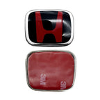 Car Steering Wheel Emblem H-Sticker For Honda Civic Accord City CRV Jade Fit Odyssey Hybrid Red Black Blue Interior Modification