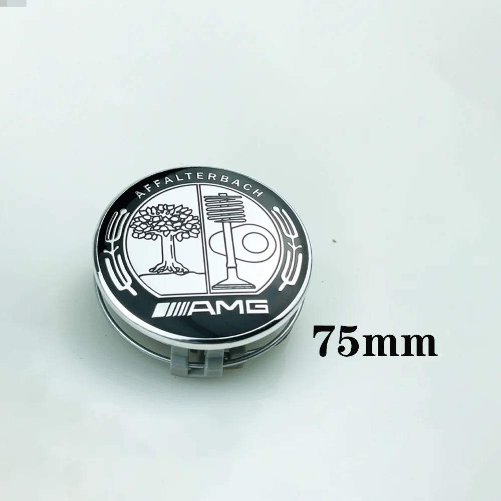 4pcs 75mm Car Wheel Center Caps For Mercedes Benz W203 W204 W205 W212 W213 W222 W223 X253 W176 W177 W117 C118 W166 W167 B/C/E/S