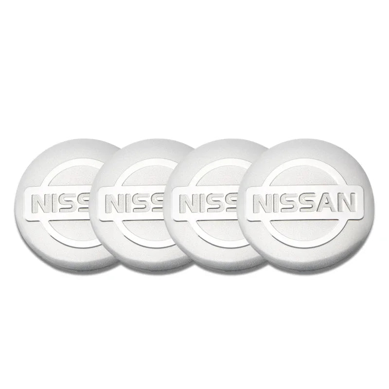 56mm Car Wheel Center Stickers Hub Emblem Decals for Nissan Qashqai X-Trail Patrol Note Leaf Altima Maxima Micra Murano Rogue