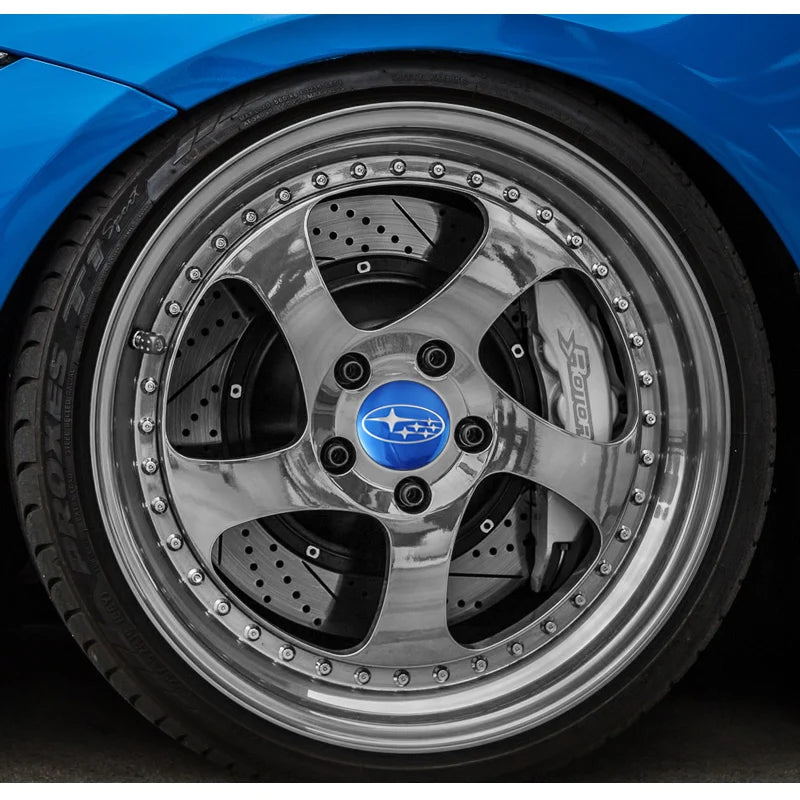 4Pcs Auto Wheel Stickers Car Center Hub Cap Decal For Subaru STI WRX Forester Impreza Legacy Outback XV WAS Ascent Atenza BRZ