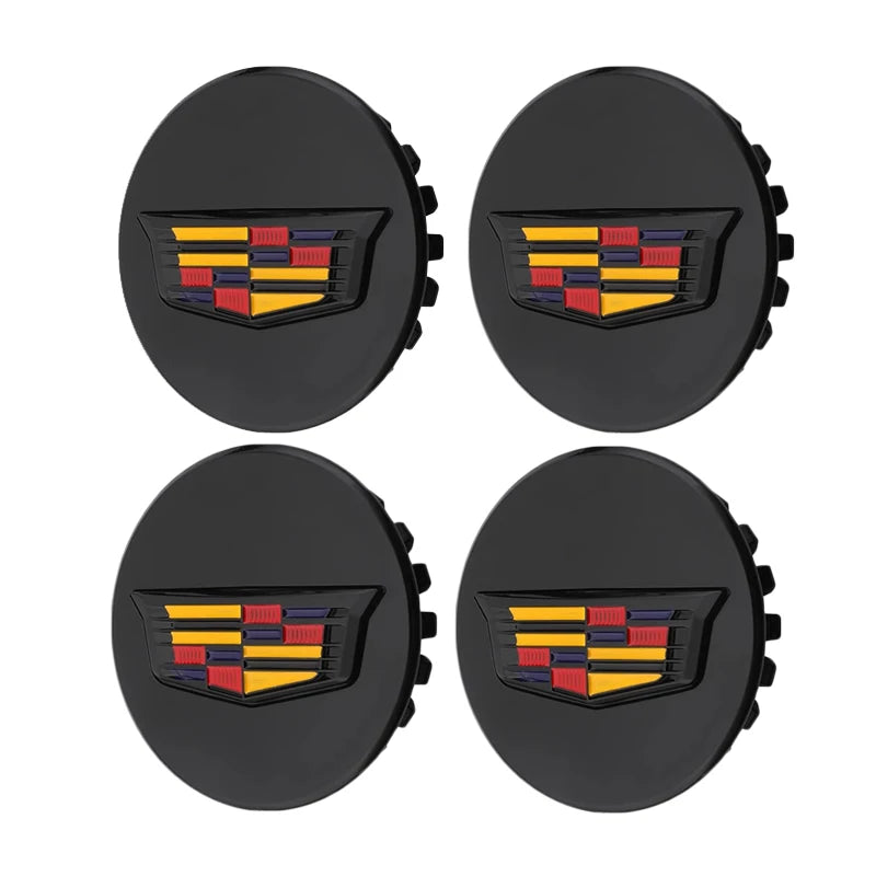 66mm 4pcs Wheel Center Hub Cover Caps Accessories for Cadillac Escalade XT5 XT6 CT5 CT6 XTS CT4 Auto Tire Emblem Car Styling