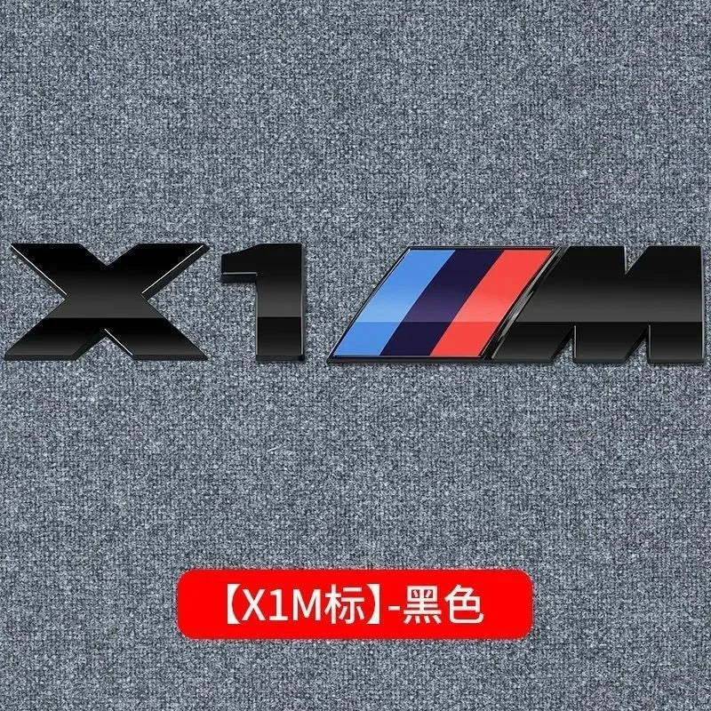 3D Metal Car Body Side Badge Body Rear Trunk Decor Sticker Modification For BMW M X1 X2 X3 X4 X5 E84 F26 E83 F25 E53 E70 E71 G02