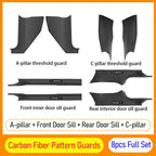 For Tesla Model Y Juniper 2025 2026 Front Rear Door Sill Guard Anti Scratch Dirt Resistant Threshold Strips Interior Accessories