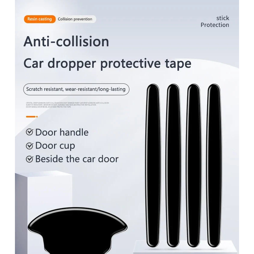 Car Door Handle Bowl Stickers Anti-collision Protector Stickers For Honda Mugen Power Civic Accords CRV Hrv Jazz CBR VTEC VFR
