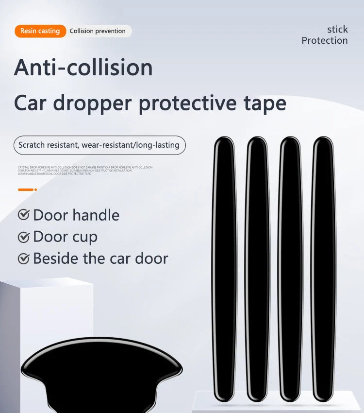 Car Door Handle Bowl Stickers Anti-collision Protector Stickers For Honda Mugen Power Civic Accords CRV Hrv Jazz CBR VTEC VFR