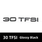Car Rear Trunk Emblem Sticker For Audi A3 A4 A5 A6 A7 A8 Q3 Q5 Q7 Original Size Quarrto Sline Emblem ABS Black Refit Accessories