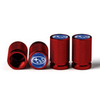 4PCS Car Tire Valve Caps Wheel Stem Protection Air Covers For Subaru STI XV WRC WRX BRZ FORESTER IMPREZA LEGACY OUTBACK TRIBECA