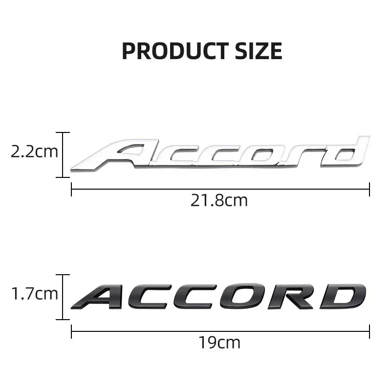 3D ABS Logo Badge Sticker Trunk Side Wing Emblem Fender Decal For Honda S Power Accord Civic Grand Vitara Swift Car Styling