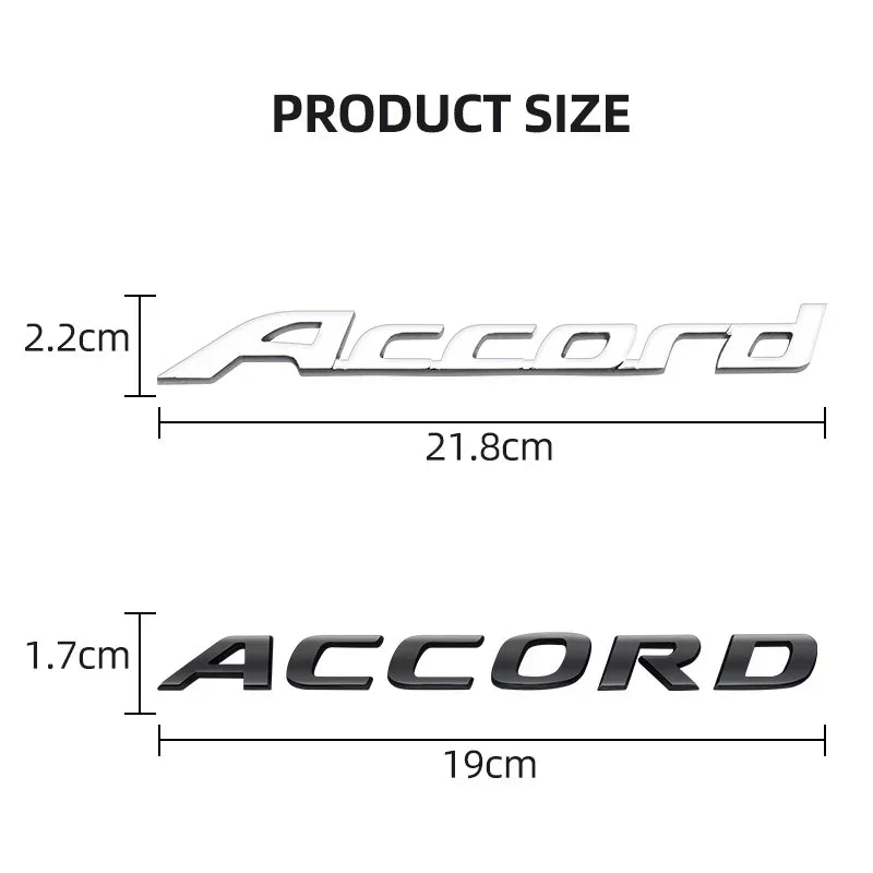 3D ABS Logo Badge Sticker Trunk Side Wing Emblem Fender Decal For Honda S Power Accord Civic Grand Vitara Swift Car Styling