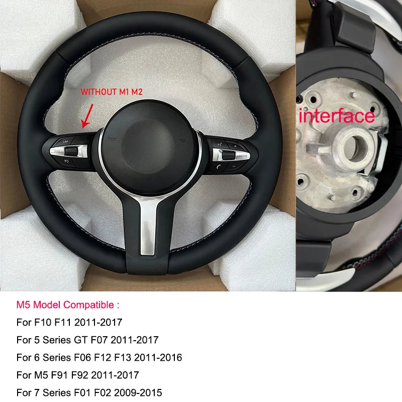 F01 F06 F10 F11 F15 F20 F21 F22 F30 F31 F32 F36 E70 E90 M3 M4 M5 For BMW 3 5 Series Manual Steering Wheel Without Paddle