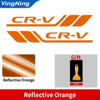 2pcs Car Badge Styling Cars Fender Side Bumper Leaf Plate Side Decorative Stickers For Honda CR-V Auto Vinyl Decal Accessories