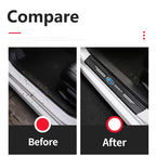Car Door Sill Carbon Fiber Threshold Trunk Bumper Stickers Protector Strips for BMW X1 X3 3 5 Series G30 G20 G32 G11 Accessoies