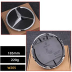 Car Front Grille Emblem Star Badge  Logo Chrome black Silver 3D Mirror Mercedes Benz W205 W204 W253 W213 W206 W166 gle VVVglc