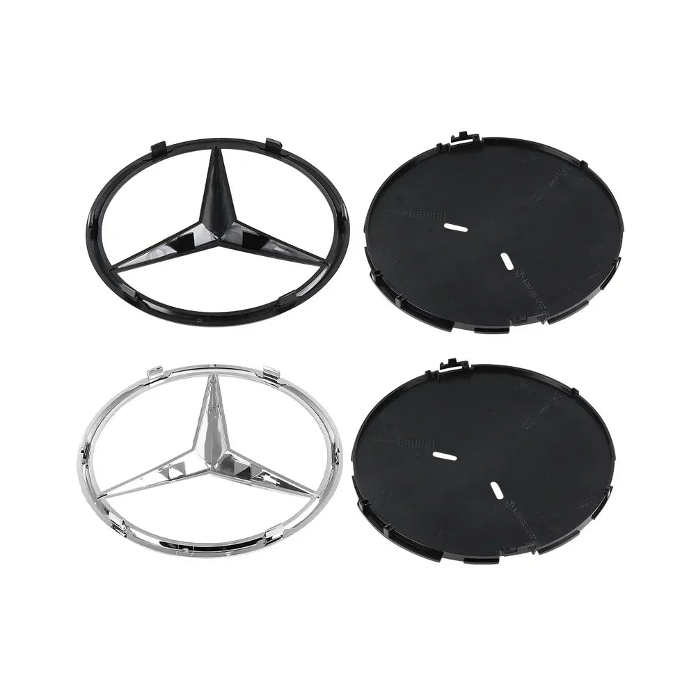 3D 185MM 205MM Front Grille Star Logo Emblem Badge Auto Accessories for Mercedes-Benz Amg C/B/E Class W205 W253 W213 GLC GLE