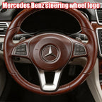 52mm 57mm Pins Sticker Car Steering Wheel Emblem Badge For Mercedes Benz C E S Class CLA CLS W212 W205 W204 Styling Accessories