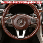 52mm 57mm Pins Sticker Car Steering Wheel Emblem Badge For Mercedes Benz C E S Class CLA CLS W212 W205 W204 Styling Accessories