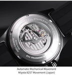 Yelang V1024 Men Brand Watches 44mm Japan miyota 82S7 Automatic Mechanical movement Luminous Men 100m Waterproof Watch business