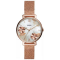 Fossil ES4534 Luxury Rose Gold Women Watches Stainless Steel Mesh Strap Quartz Wristwatch Mother of Pearl Clock Reloj Mujer