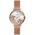 Fossil ES4534 Luxury Rose Gold Women Watches Stainless Steel Mesh Strap Quartz Wristwatch Mother of Pearl Clock Reloj Mujer