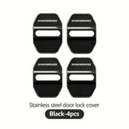 4Pcs Zinc Alloy  Car Door Lock Buckle Protection Cover Anti-Collision Shock Absorbing Cushion Stickers For BMW G80 G06 G07 G42 G
