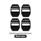 4Pcs Zinc Alloy  Car Door Lock Buckle Protection Cover Anti-Collision Shock Absorbing Cushion Stickers For BMW G80 G06 G07 G42 G
