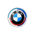 45mm 50th Anniversary Edition Car BMW E36 E39 E87 E60 E46 E53 E90 F10 F20 F25 F30 X3 X5Steering Wheel Badge Emblem Sticker for