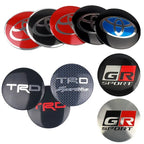 4Pcs 60MM Car Wheel Center Hub Caps Badge Tire Rim Covers For Toyota Fortuner Chr Verso Prius Hiace Yaris TRD Corolla GR Sport
