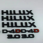 ABS HILUX 2005-2015 Logo Car Letter Sticker for Toyota VIGO MK6 MK7 HILUX 3.0 D4D Trunk Decal Badge flank Emblem Accessories