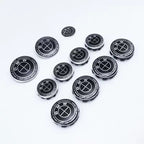 BMW 7Pcs Badge Logo 3D Wheel Center Cap Set Fit E36 E46 E53 E90 E60 E93 E87 G01 G20 E30 X1 X3 X5 X6 X7 F30 F20 Auto Accessories