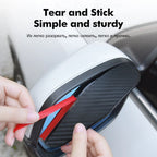 2/4Pcs Carbon Fiber Car Rearview Mirror Rain Shield Eyebrow Flexible Rearview Mirror Rain Shield Protector Eyebrow Rain Cover