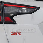 3D Metal SR Logo Car Letter Emblem Badge Sticker Trunk Decals For Nissan Altima Kicks Sentra Maxima X-Trail Styling Accessories