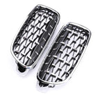 Kidney Front Racing Grille Chrome Black Silver Points Diamond Style Grill For BMW 3 Series F30 F31 2012-2019 320i 328i 330i 340i