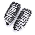 Kidney Front Racing Grille Chrome Black Silver Points Diamond Style Grill For BMW 3 Series F30 F31 2012-2019 320i 328i 330i 340i