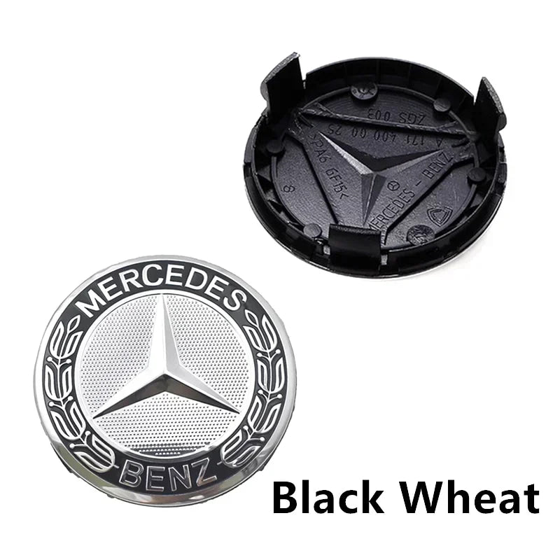 4pcs 56mm 60mm 75mm  68mm3Pin Car Wheel Center Cap Rim Hub Caps Emblem W202 W220 W213 W210 W164 E200 E260 E300 For Mercedes Benz